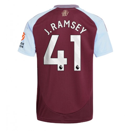 Pánský Fotbalový dres Aston Villa Jacob Ramsey #41 2024-25 Domácí Krátký Rukáv